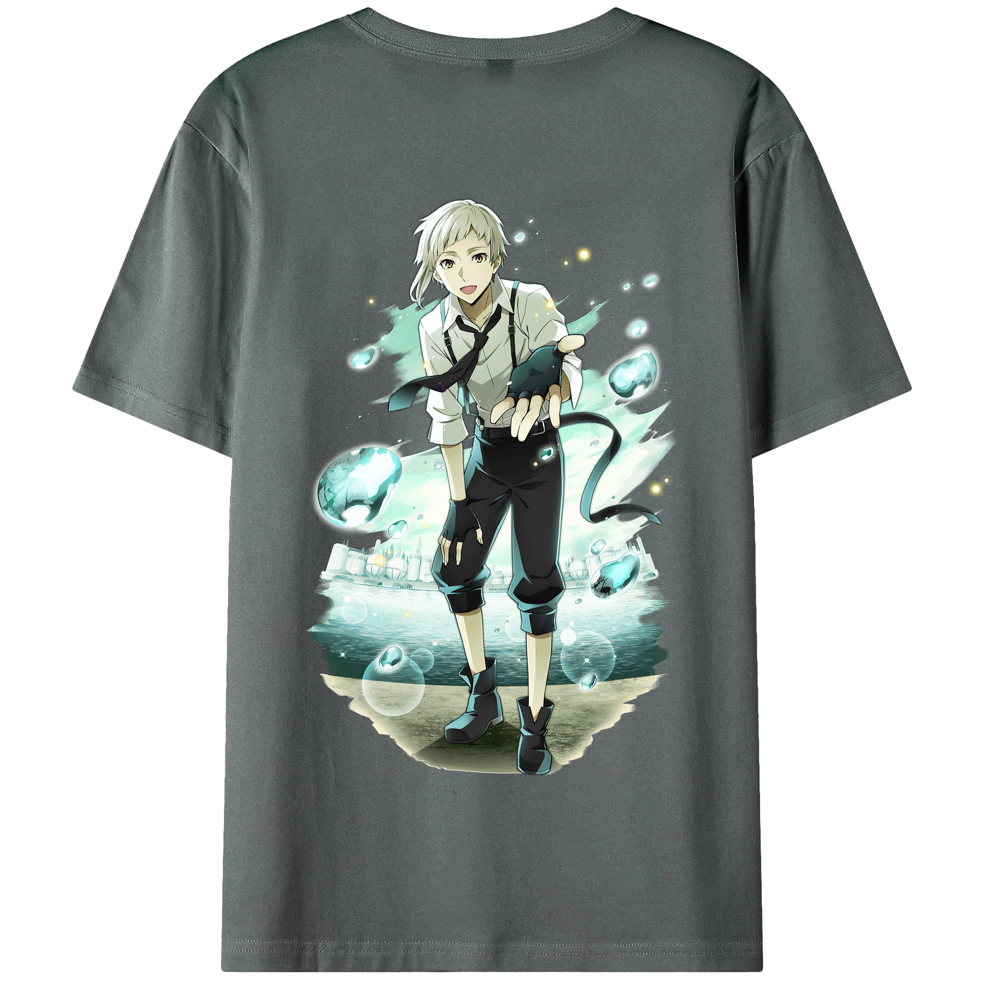 （画像用） 文豪ストレイドッグス Bungo Stray Dogs 綿100％半袖Tシャツ（背面プリント）